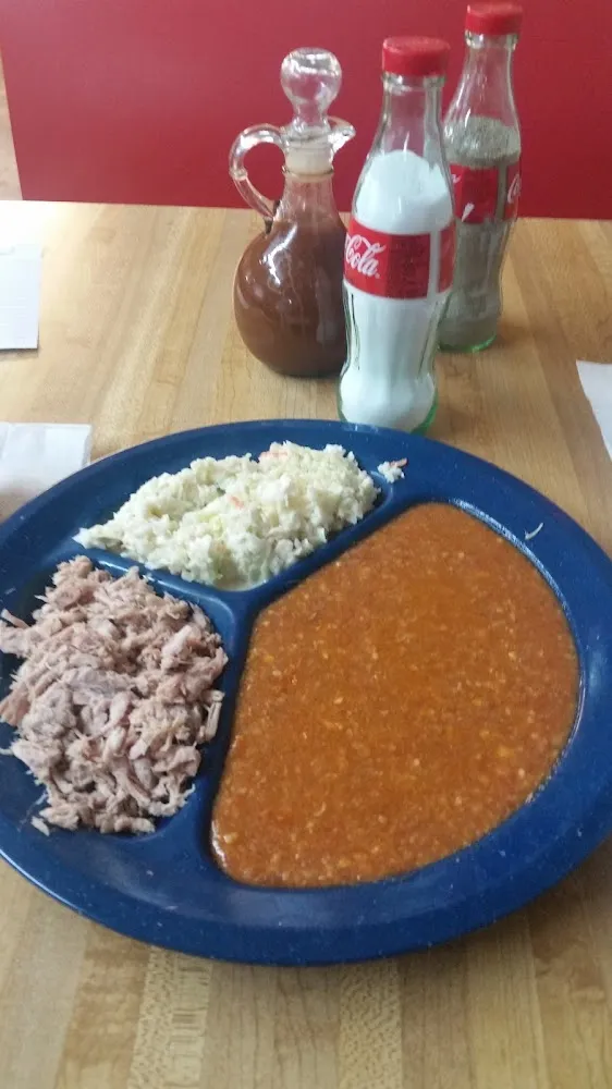 Small BBQ Plate Heavy on Stew